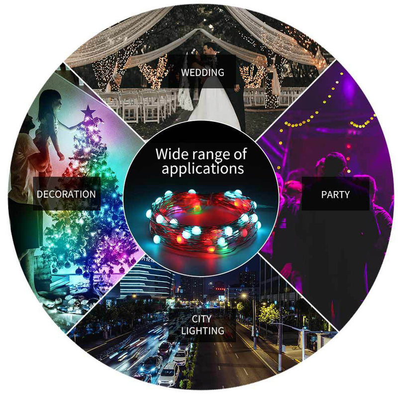 USB Interface Remote and APP Controlled LED Holiday String Lights_14