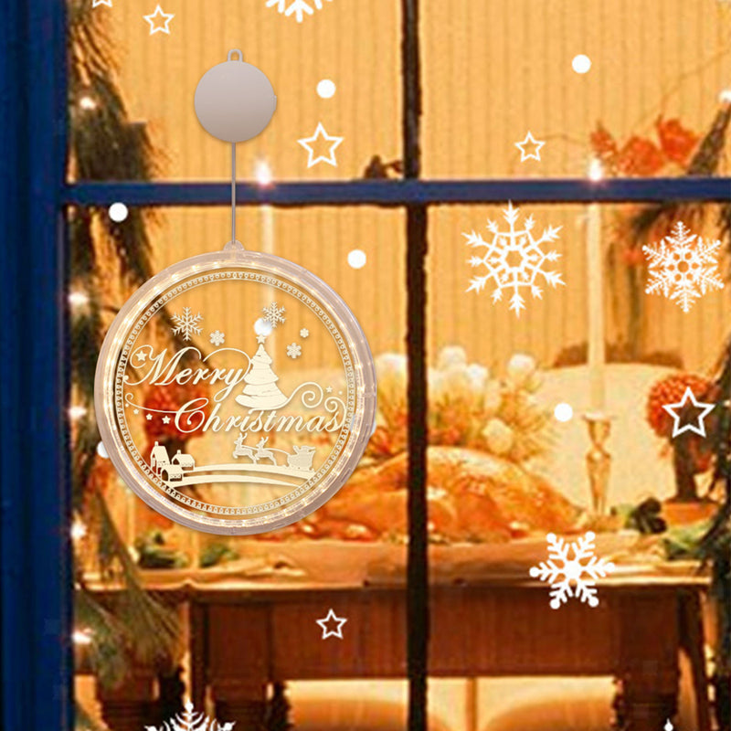 Battery Operated LED Christmas Holiday Pendant Light Decoration_13