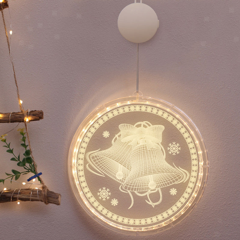 Battery Operated LED Christmas Holiday Pendant Light Decoration_14