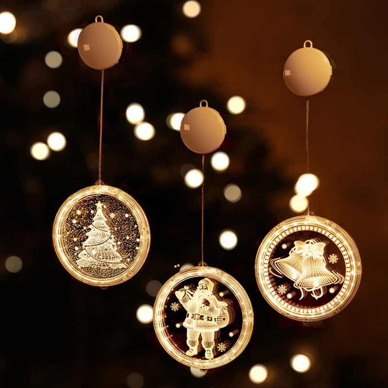 Battery Operated LED Christmas Holiday Pendant Light Decoration_16
