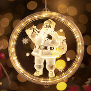 Battery Operated LED Christmas Holiday Pendant Light Decoration_10