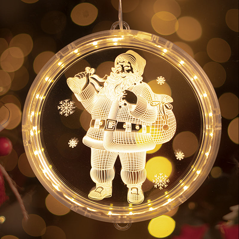 Battery Operated LED Christmas Holiday Pendant Light Decoration_10