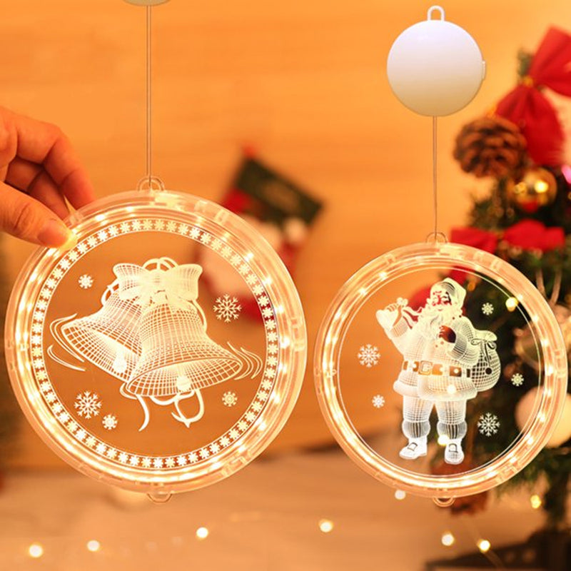 Battery Operated LED Christmas Holiday Pendant Light Decoration_7