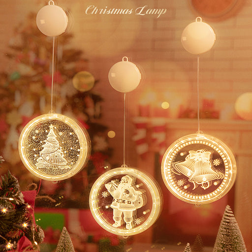 Battery Operated LED Christmas Holiday Pendant Light Decoration_9