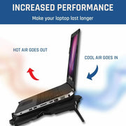 Laptop Cooling Pad Rapid Action Cooling Fan and Laptop Stand_11