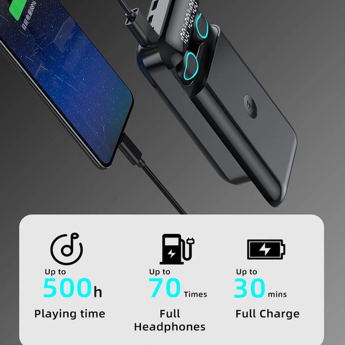 X38 6000mAh TWS Wireless Earphones with Charging Case_11