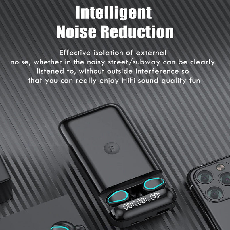 X38 6000mAh TWS Wireless Earphones with Charging Case_1