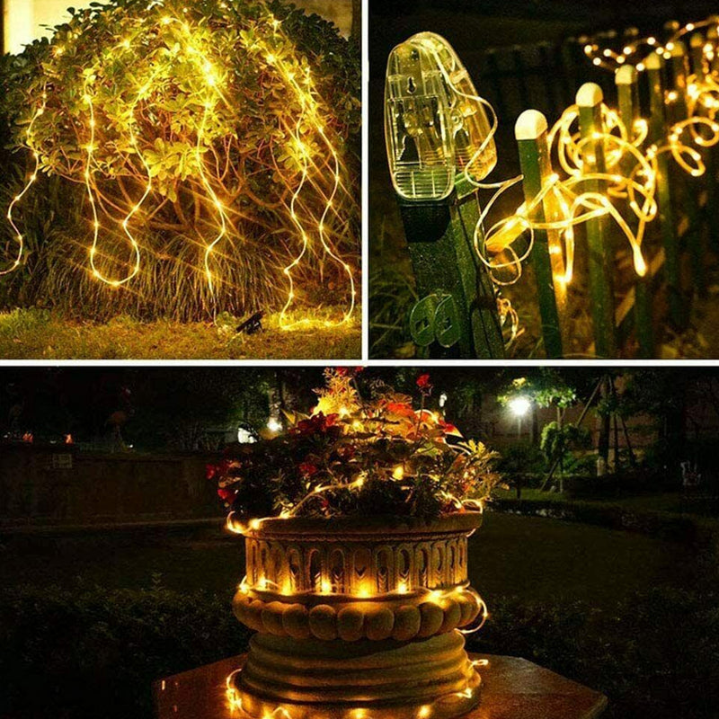 66FT 200 LEDS 8 Modes Solar Powered Fairy String Lights_16