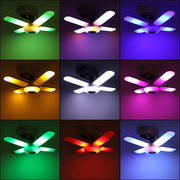 LED 50W 4 Leaves Foldable Musical BT Ceiling Bulb Lamp_12