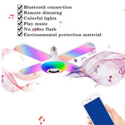LED 50W 4 Leaves Foldable Musical BT Ceiling Bulb Lamp_19