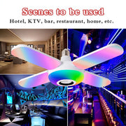 LED 50W 4 Leaves Foldable Musical BT Ceiling Bulb Lamp_1