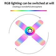 LED 50W 4 Leaves Foldable Musical BT Ceiling Bulb Lamp_3