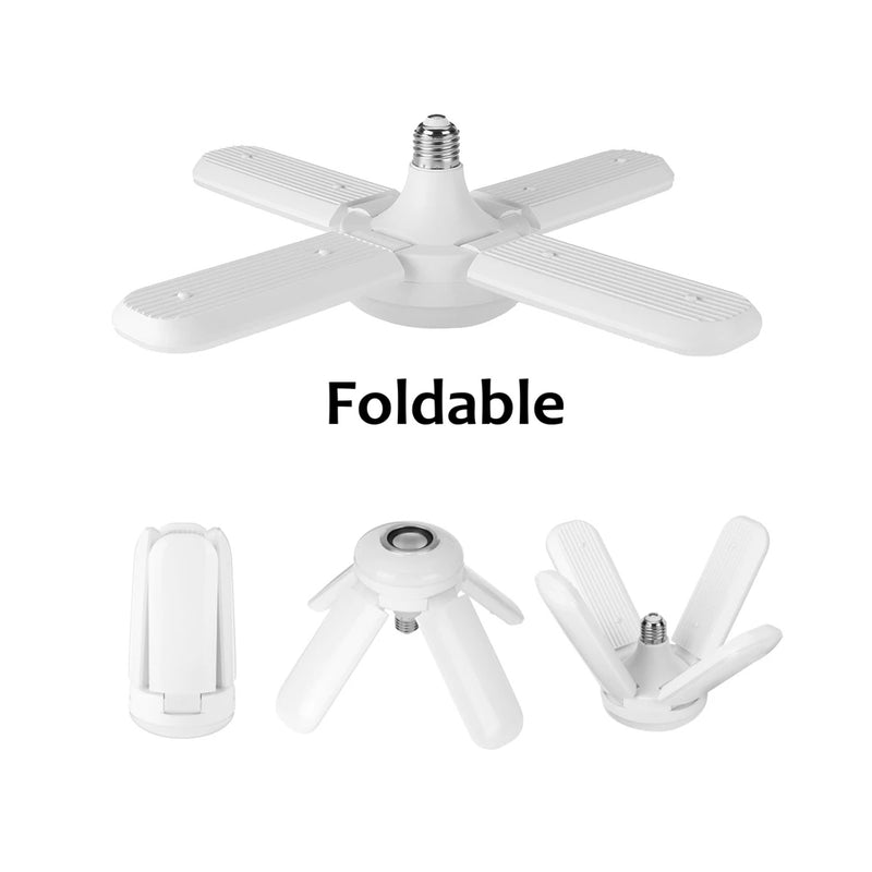 LED 50W 4 Leaves Foldable Musical BT Ceiling Bulb Lamp_6