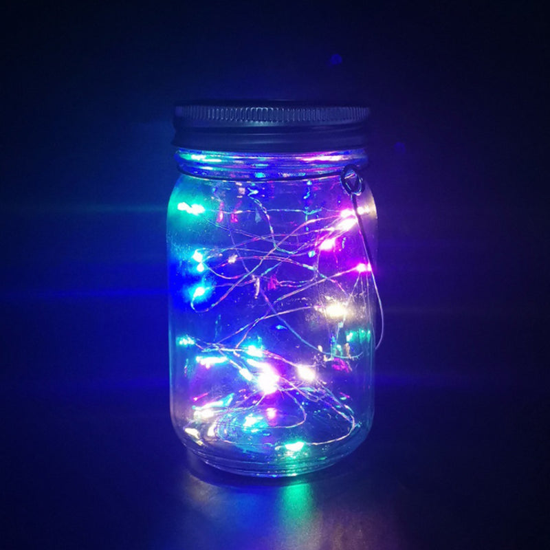 Solar Powered Mason Jar LED Decorative Fairy Lights Set_15