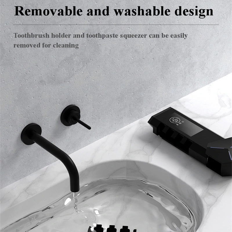 Light Charging Smart UV Toothbrush Sterilizer Bathroom Kit_11