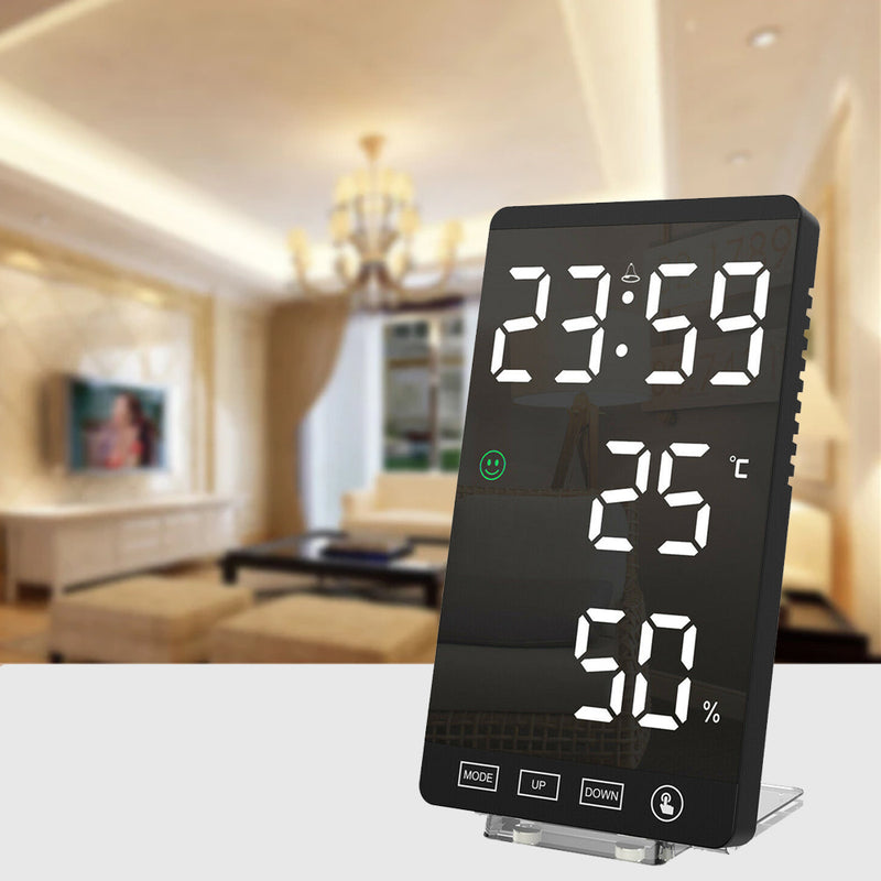 Multifunctional LED Makeup Mirror Digital Snooze Alarm Clock_3