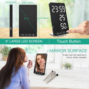 Multifunctional LED Makeup Mirror Digital Snooze Alarm Clock_15