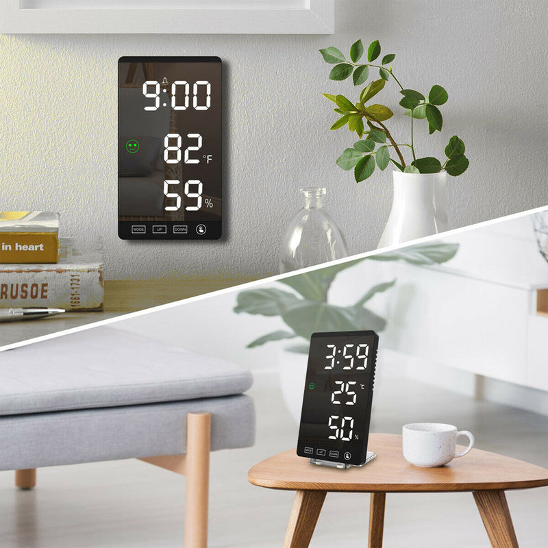 Multifunctional LED Makeup Mirror Digital Snooze Alarm Clock_9