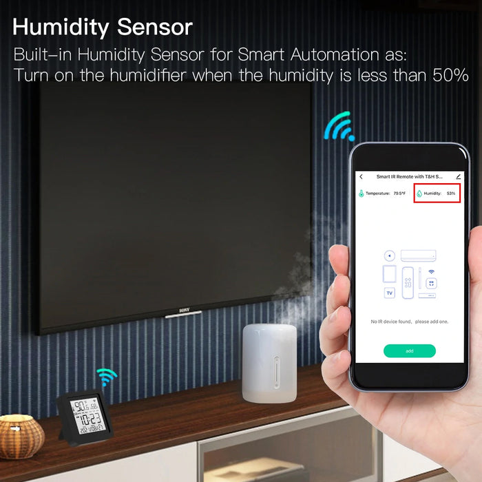 Universal Smart Wi-Fi IR Remote Temperature Humidity Sensor_4