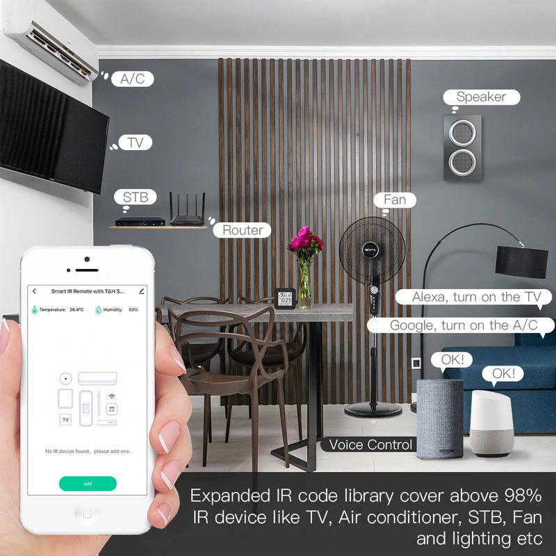 Universal Smart Wi-Fi IR Remote Temperature Humidity Sensor_6