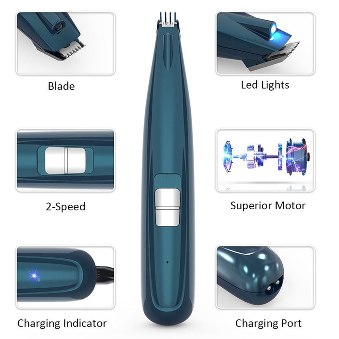 Low Noise Rechargeable Grooming Safe Nail Clipper for Pets_5