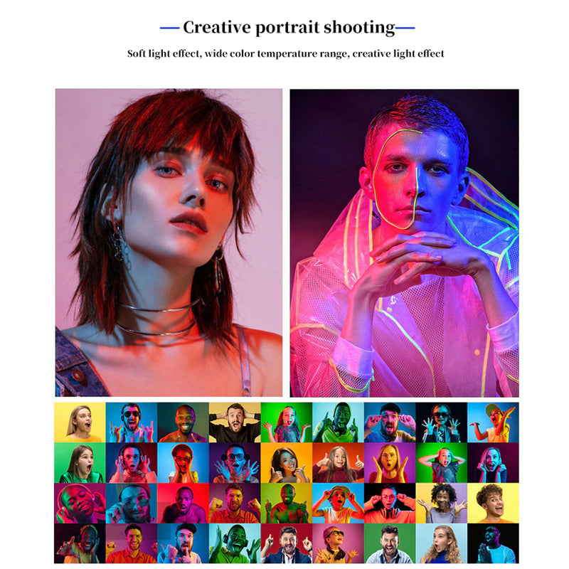 Remote Controlled RGB Handheld LED Video Photography Light_17