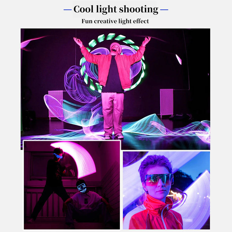 Remote Controlled RGB Handheld LED Video Photography Light_18