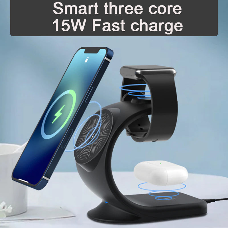 3 in 1 Fast Charging Wireless Charging Station MagSafe Support_11