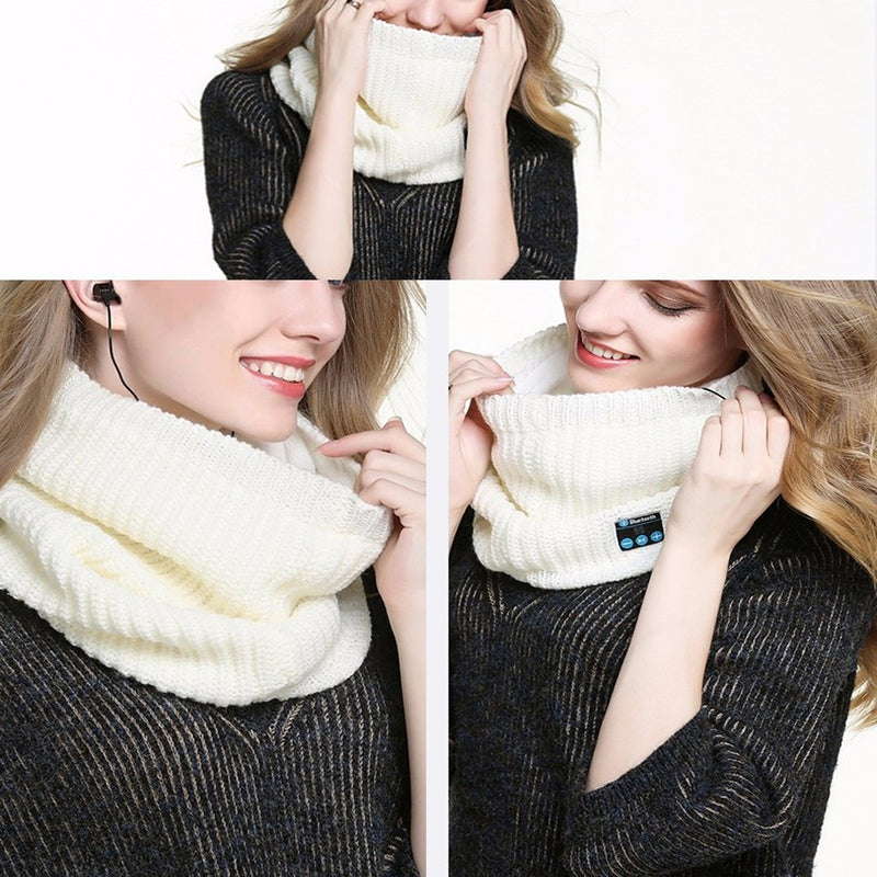 Warm Washable Knitted Bluetooth Musical Headphone Scarf_11
