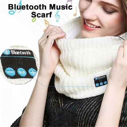 Warm Washable Knitted Bluetooth Musical Headphone Scarf_1