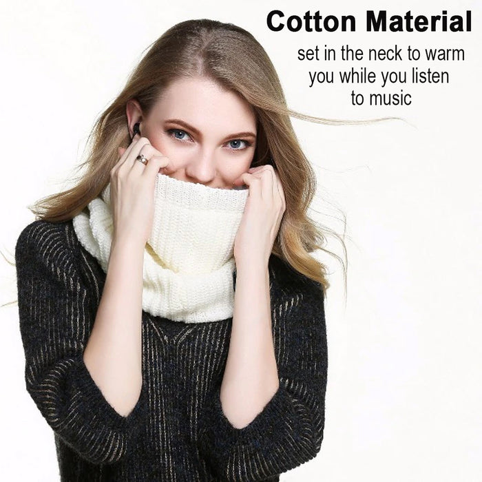 Warm Washable Knitted Bluetooth Musical Headphone Scarf_3