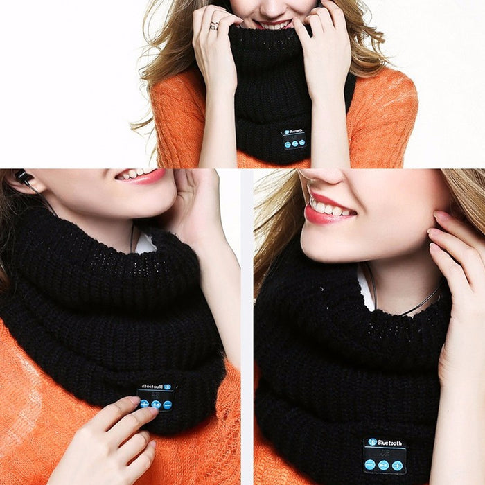 Warm Washable Knitted Bluetooth Musical Headphone Scarf_6
