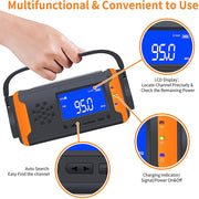 Solar Powered Portable Radio and 4000mAh Power Source_2
