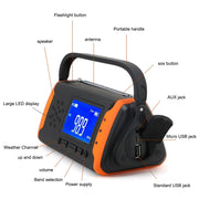 Solar Powered Portable Radio and 4000mAh Power Source_4