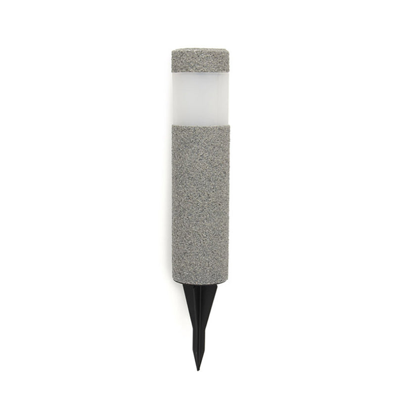 Solar Stone Pillar White LED Lights Outdoor Garden Lamp_6