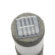 Solar Stone Pillar White LED Lights Outdoor Garden Lamp_11