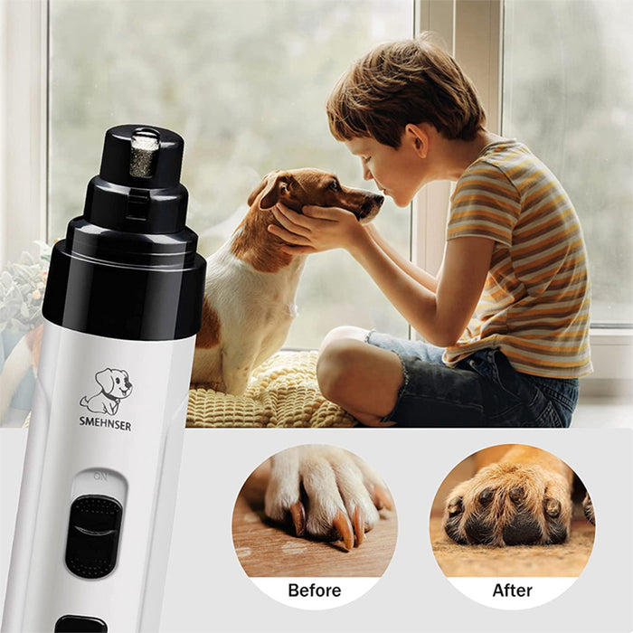 USB Rechargeable Automatic Nail Grinder Pet Grooming Machine_1