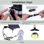 LED Remote Control Solar Indoor Outdoor Pendant Lamp_17