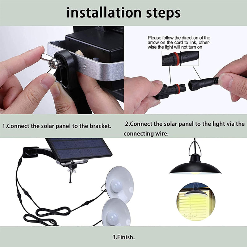 LED Remote Control Solar Indoor Outdoor Pendant Lamp_17