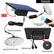 LED Remote Control Solar Indoor Outdoor Pendant Lamp_5