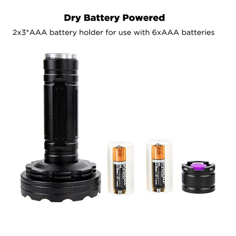 Battery Operated 128 UV LED Flashlight Pet Urine Detector_11