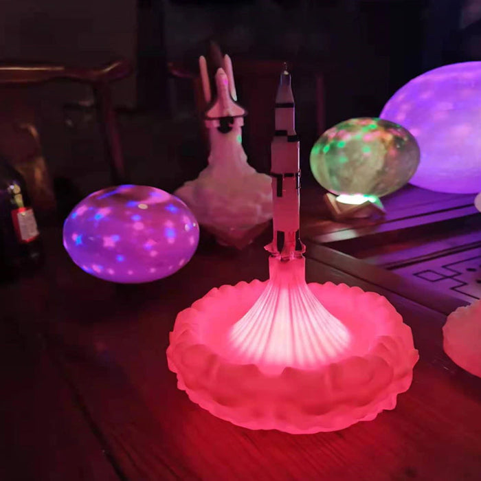 3D Printed Various Colors LED Rocket Kid’s Room Night Lamp_6
