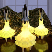 3D Printed Various Colors LED Rocket Kid’s Room Night Lamp_8