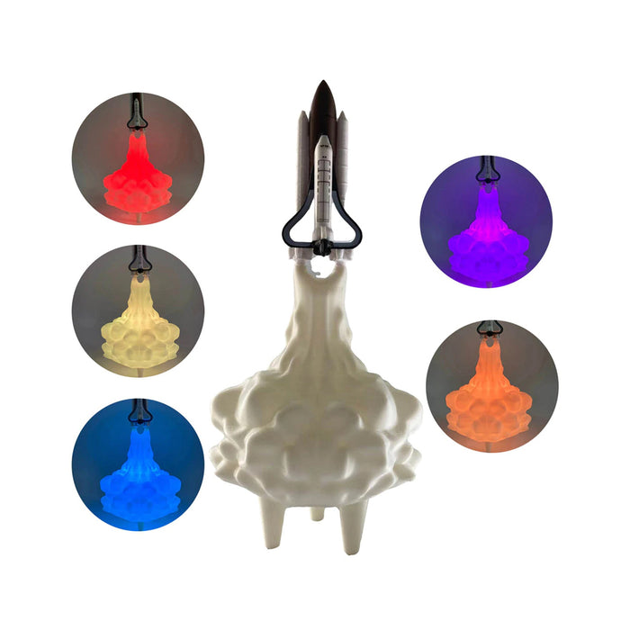 3D Printed Various Colors LED Rocket Kid’s Room Night Lamp_12