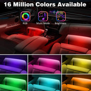 USB/Car Plug Remote Controlled Car Interior LED Strip Light_11