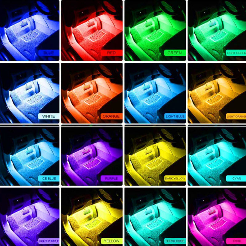 USB/Car Plug Remote Controlled Car Interior LED Strip Light_7