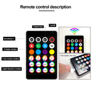 USB/Car Plug Remote Controlled Car Interior LED Strip Light_3