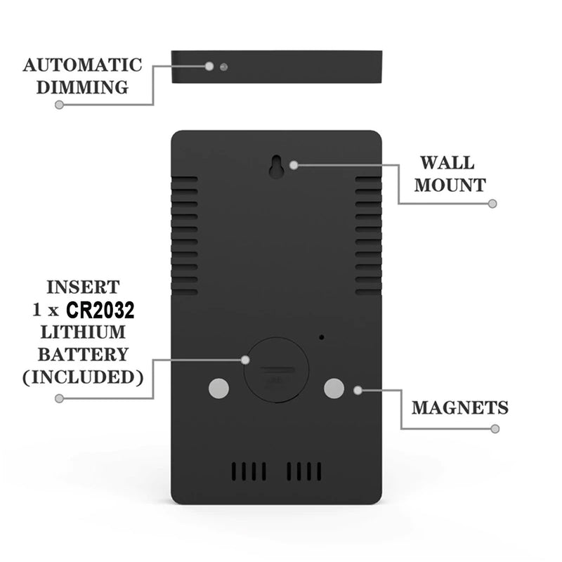 Multifunctional LED Makeup Mirror Digital Snooze Alarm Clock_12
