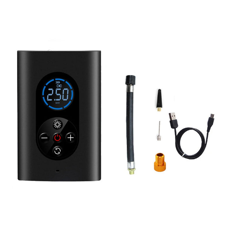 4-in-1 Car Bicycle Air Pump LED Light Power Bank_0