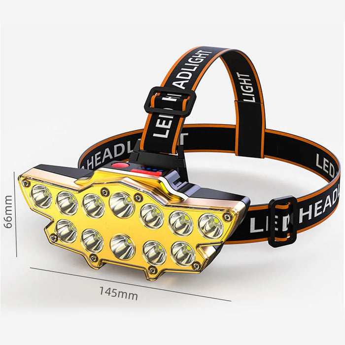USB Rechargeable 4 Modes Long Shoot LED Bicycle Headlamp_3